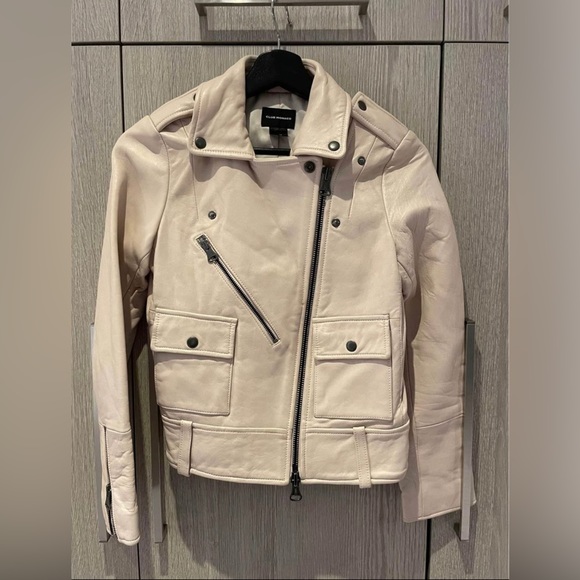 Club Monaco leather jacket size XS - Picture 3 of 4
